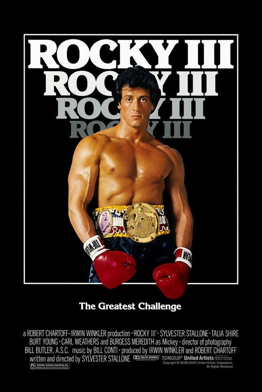 Rocky III 1982 Movie Poster – Boxing Classic Film Art Wall Print