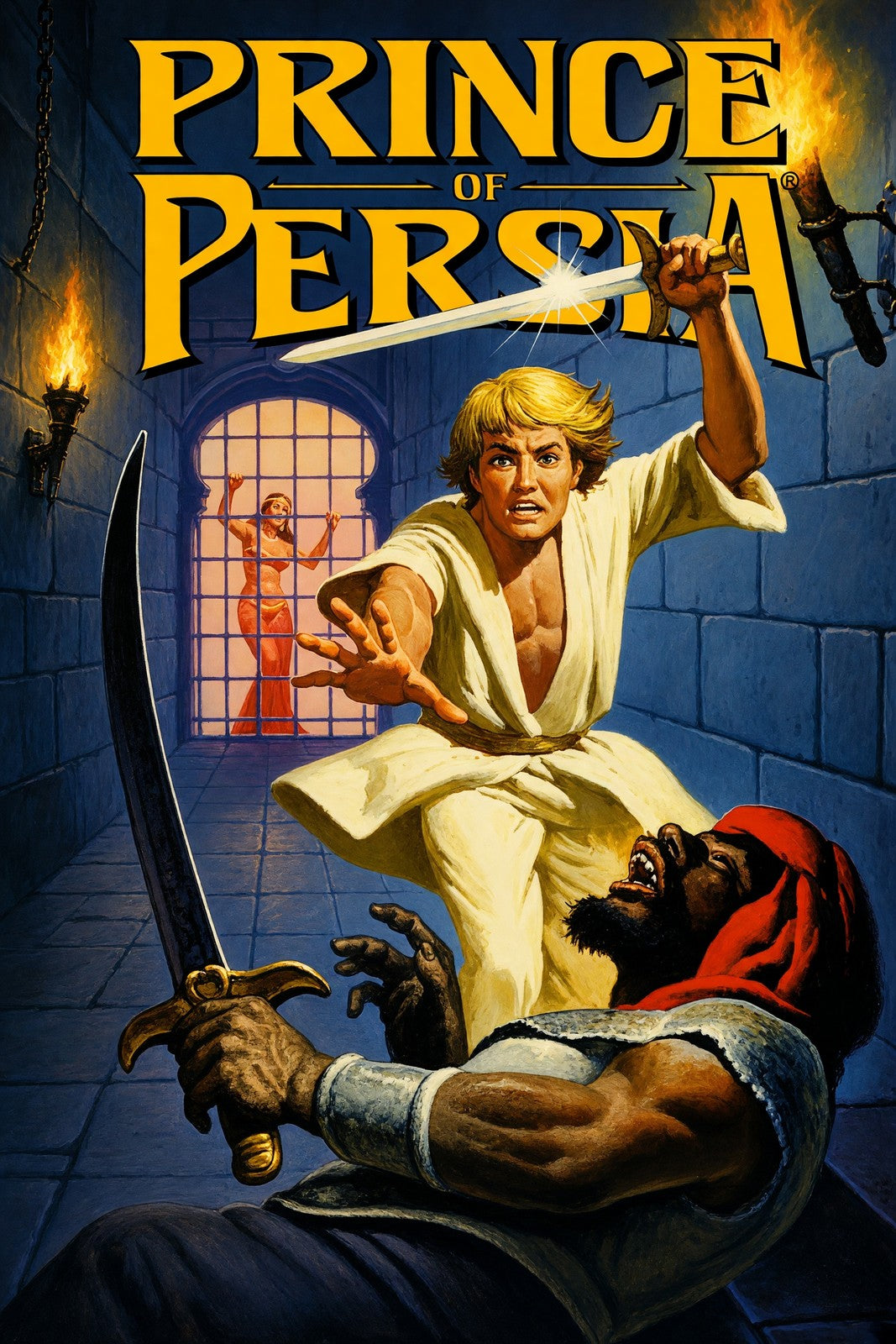 Prince of Persia Poster – Warrior Hero Action Adventure Classic Game Art