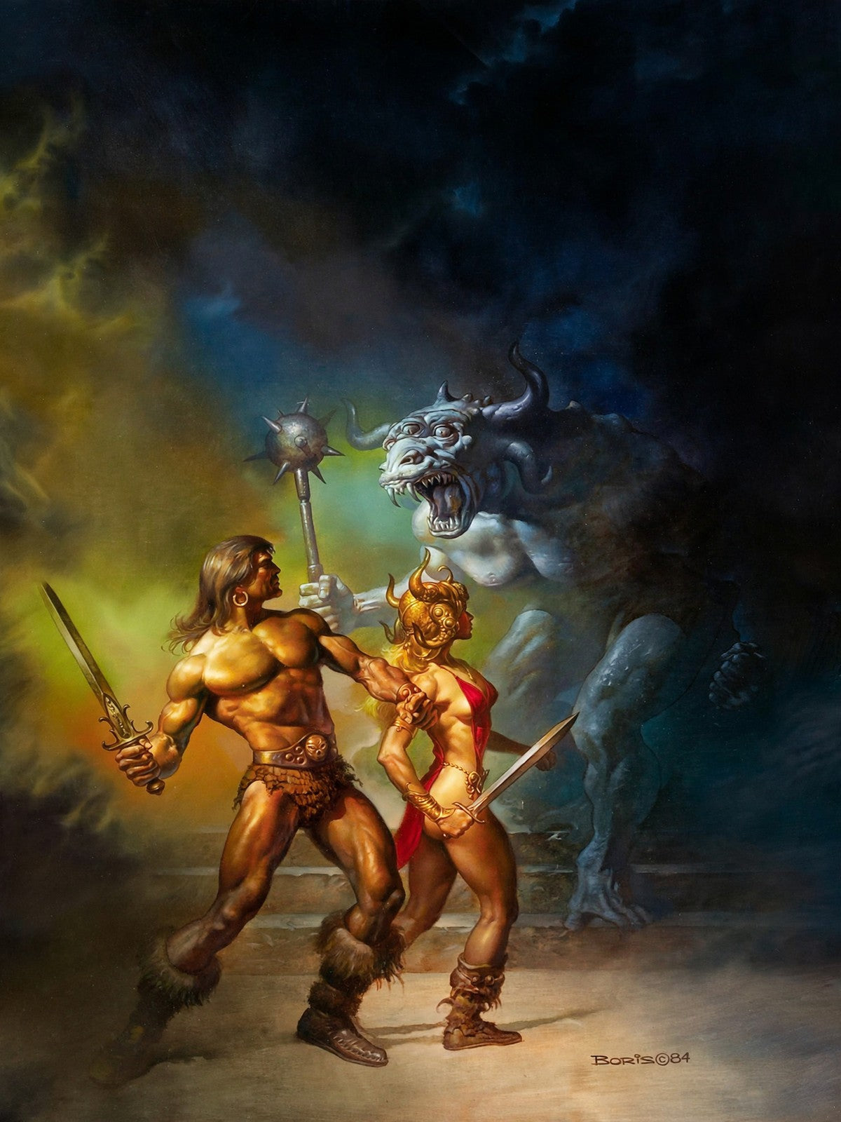 BORIS VALLEJO CONAN THE TRIUMPHANT POSTER 1984 – FANTASY WARRIOR Wall Art Decor