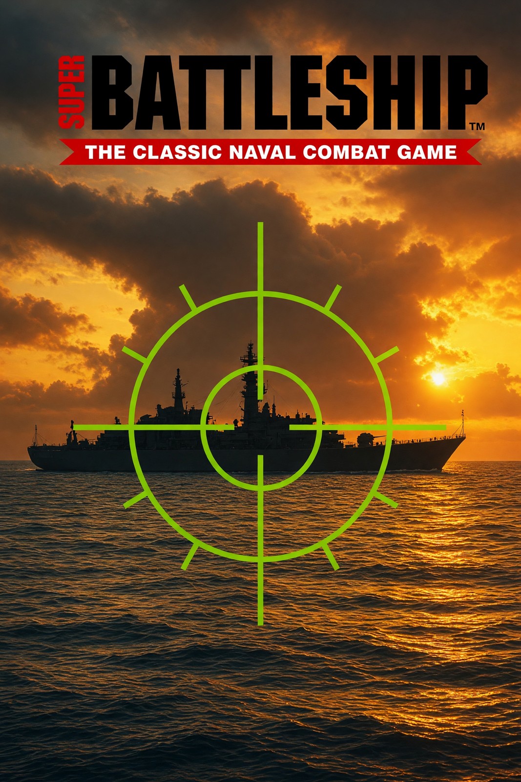 Super Battleship Poster - Classic Naval Combat Game Art Wall Art Decor
