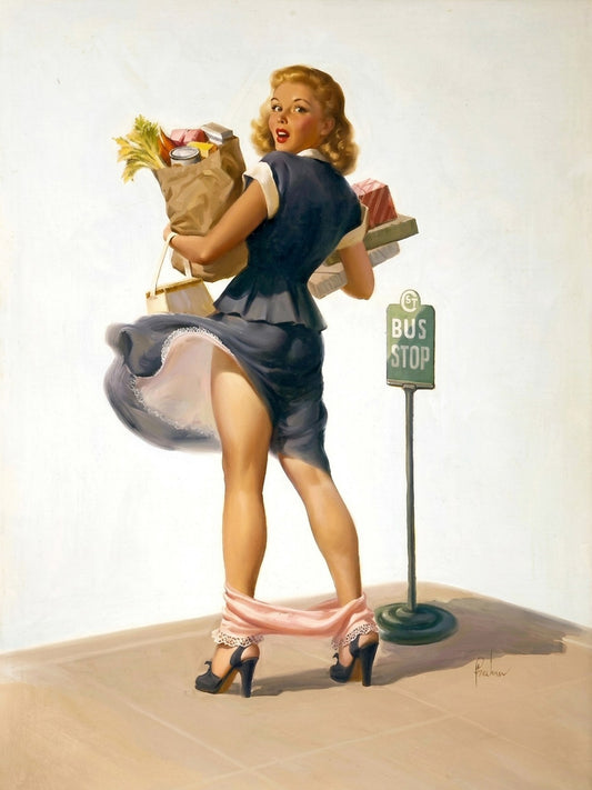 O-Oh! by Art Frahm (1955) Vintage Pin-Up Poster Wall Art Decor