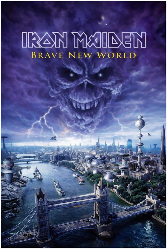 Iron Maiden - Brave New World Album Poster - Heavy Metal Art