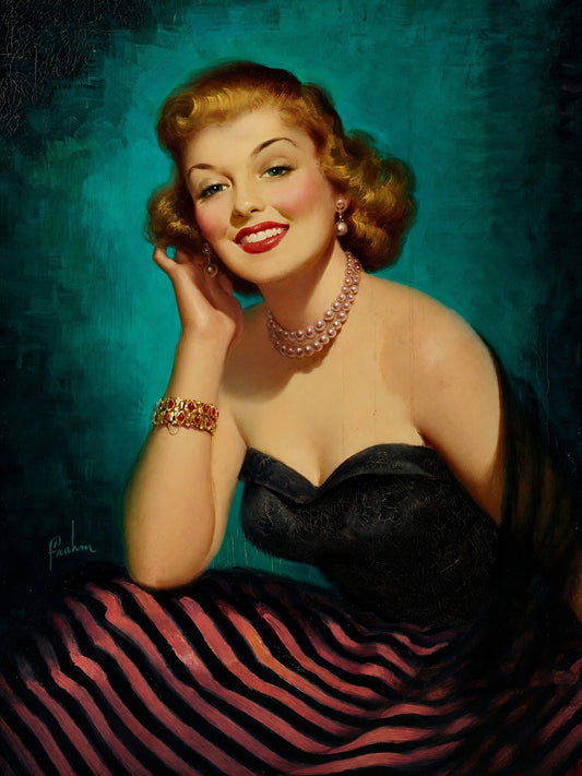 Girl of My Dreams by Art Frahm 1957 Poster – Vintage Pin-Up Wall Art Decor