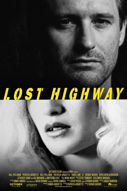 Lost Highway 1997 Movie Poster – Psychological Thriller Film Art Wall Print