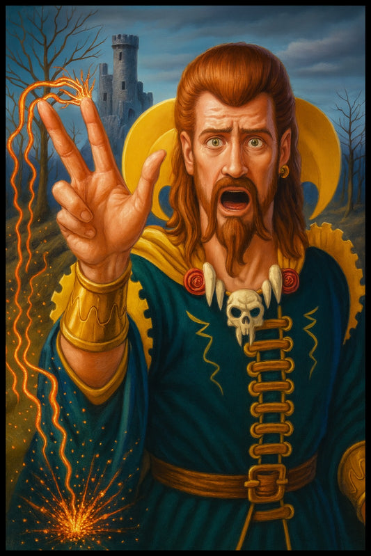 COUNTERSPELL MAGIC THE GATHERING INSPIRED WIZARD STOP SPELL FANTASY POSTER
