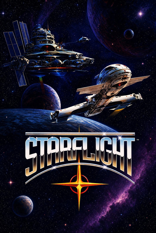 Starflight Poster - Sci-Fi Space Exploration Game Art Wall Art Decor