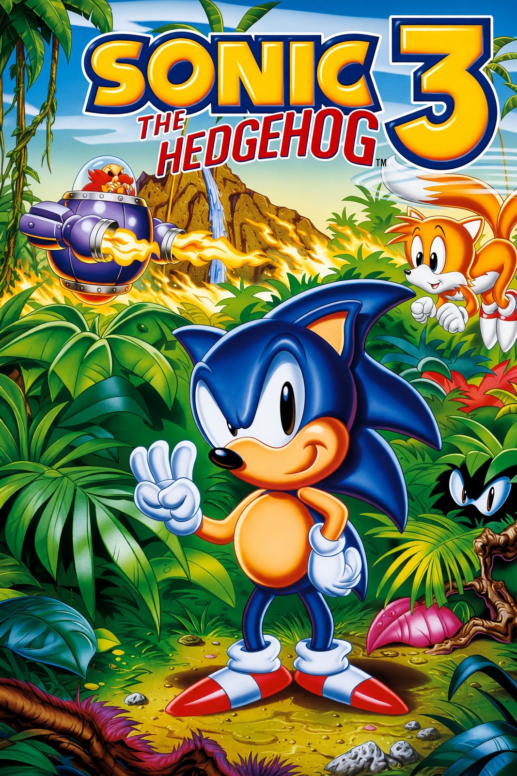 Sonic the Hedgehog 3 Poster – Classic Video Game Art Print Wall Art Decor