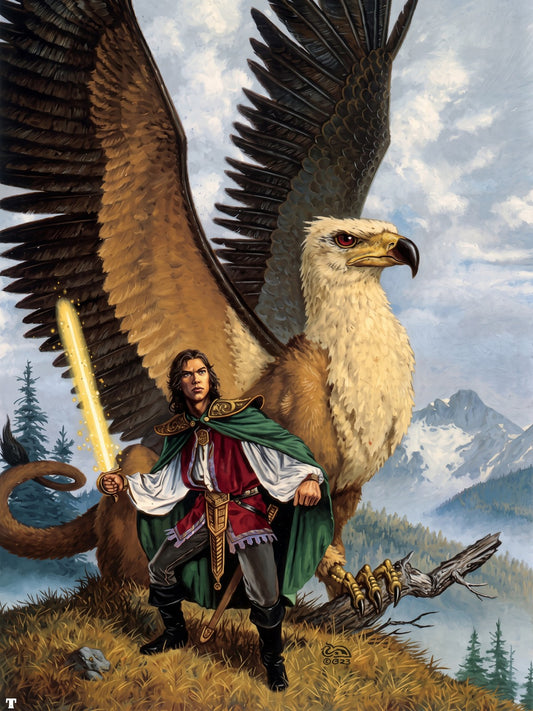 SILVERLIGHT THE ARCANA BY CLYDE CALDWELL POSTER FANTASY RPG VIBRANT-COLORED