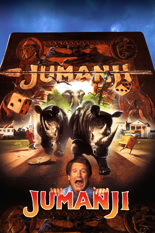 Jumanji 1995 Movie Poster – Family Adventure Classic Film Art Wall Print