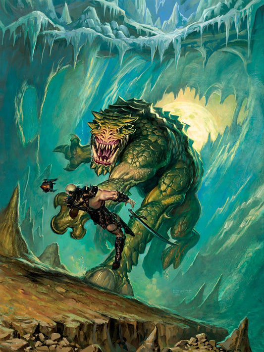 Kavu Titan Poster – Ice Cave Beast by Todd Lockwood Fantasy Art Print 2000