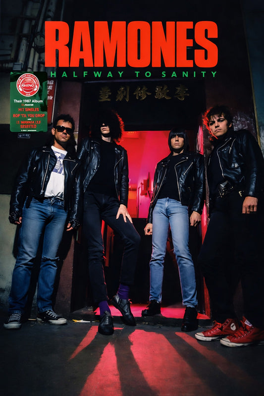 Ramones Poster – Halfway To Sanity – 1980s Punk Rock Album Art