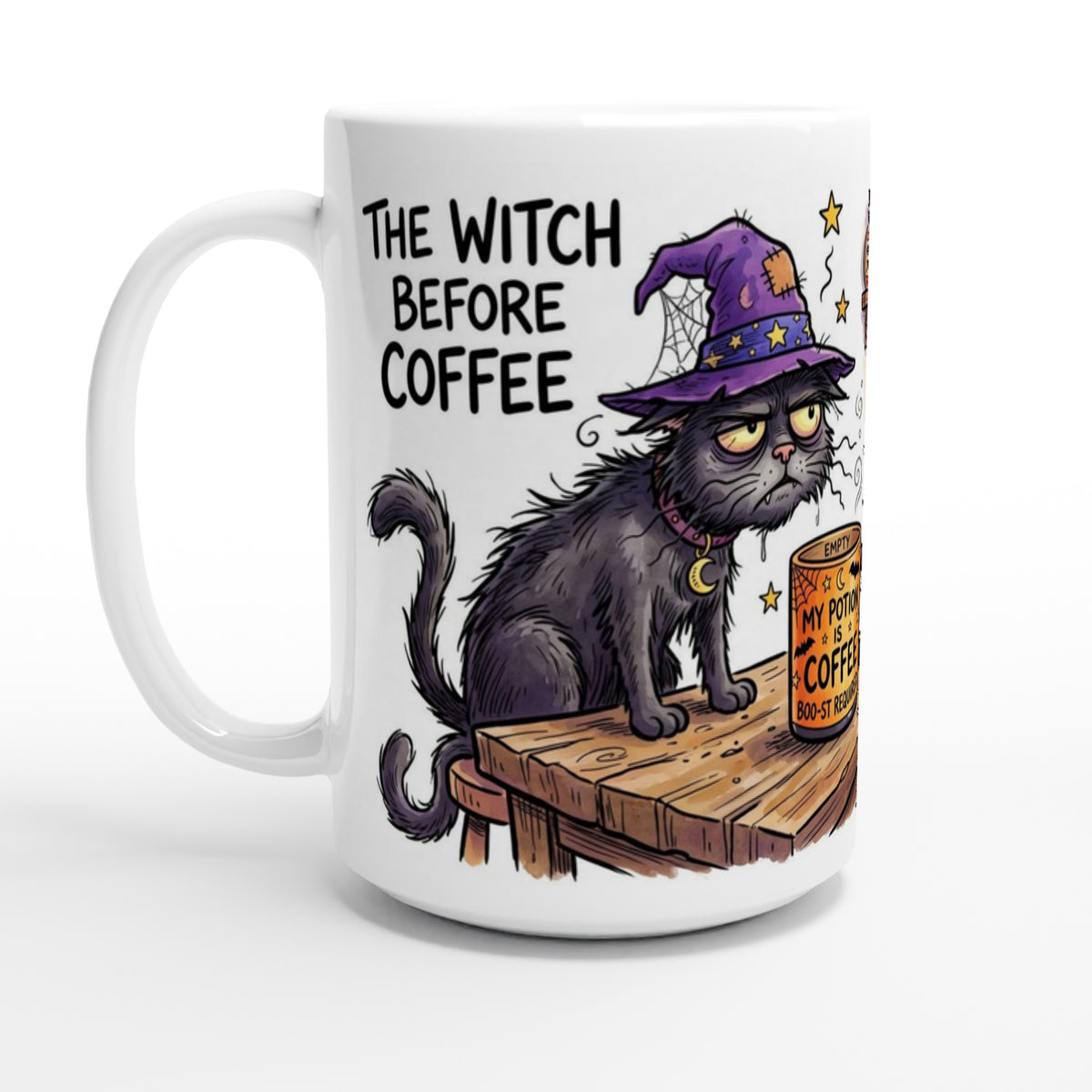 The Witch Before Coffee Funny Halloween Ceramic Coffee Mug