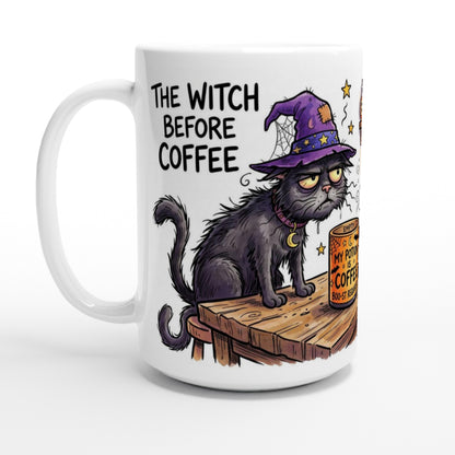 The Witch Before Coffee Funny Halloween Ceramic Coffee Mug