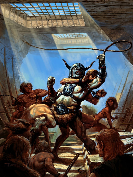 Lord of Slaves by Jeff Easley 1996 Poster – Fantasy Demon Warrior Wall Art Decor
