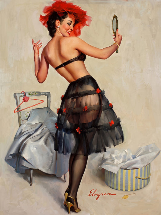 Gil Elvgren Just Right (1962) Vintage Pin-Up Poster