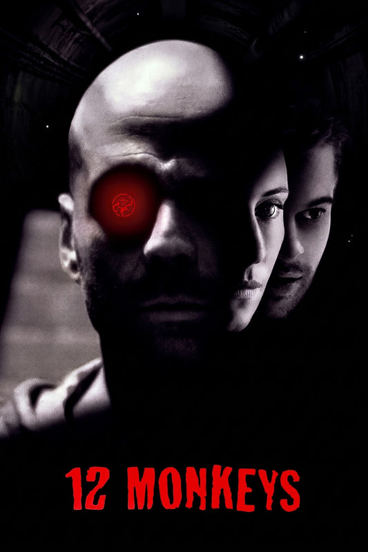 12 MONKEYS 1995 MOVIE POSTER – SCI-FI THRILLER CINEMA ART PRINT Wall Art Decor