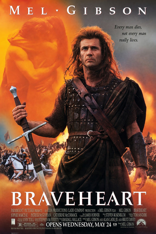 Braveheart (1995) Mel Gibson Epic Action Movie Poster