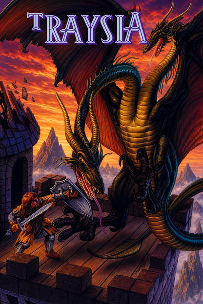 Traysia Poster - Fantasy RPG Adventure Retro Game Art Wall Art Decor