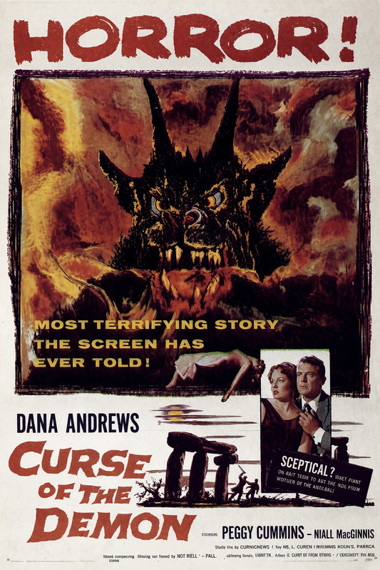 Curse of the Demon 1957 Movie Poster – Classic Horror Film Art Wall Art Decor