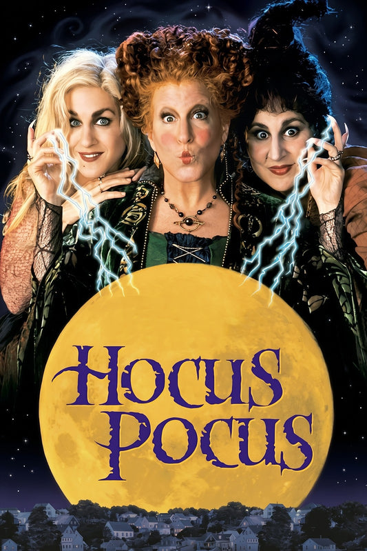 Hocus Pocus 1993 Movie Poster – Halloween Witches Classic Wall Art Print