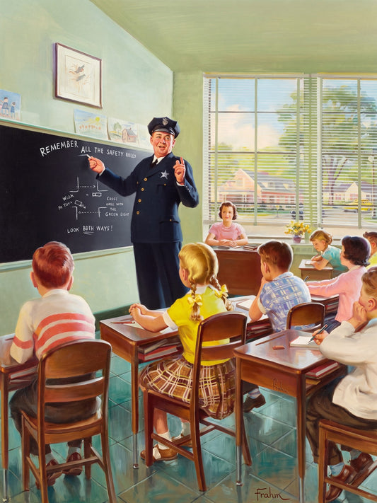 Remember All the Safety Rules by Art Frahm 1958 Poster Wall Art Decor