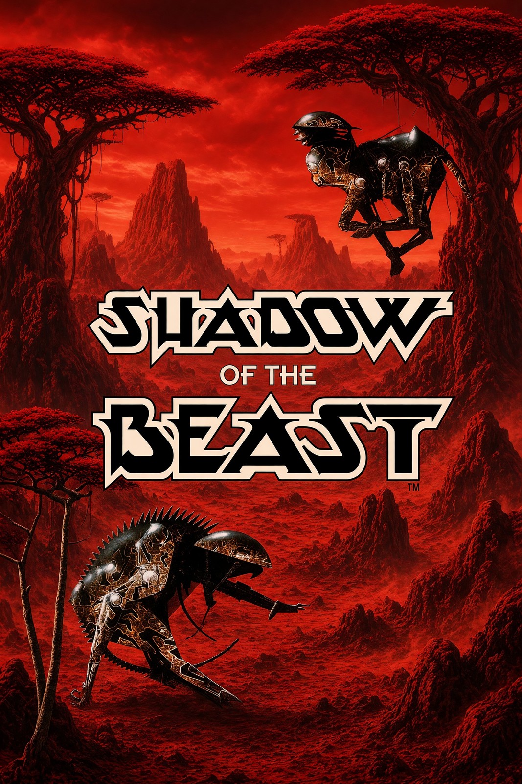 Shadow of the Beast Poster – Epic Fantasy Warrior Action Art Wall Art Decor