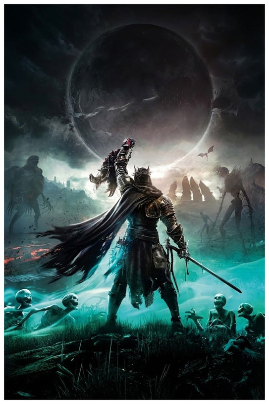 LORDS OF THE FALLEN POSTER PS5 GAME COVER ART DARK FANTASY UNDEAD WARRIOR SCENE