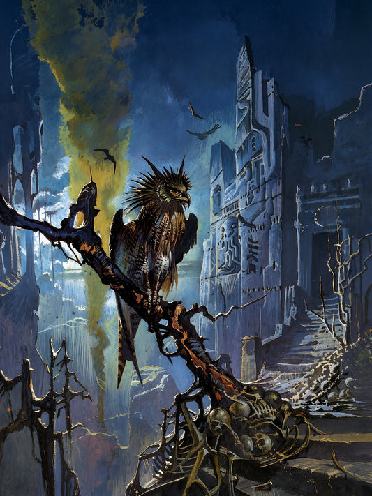 The Trail of Cthulhu Bruce Pennington 1976 Poster – Cosmic Horror Wall Art Decor