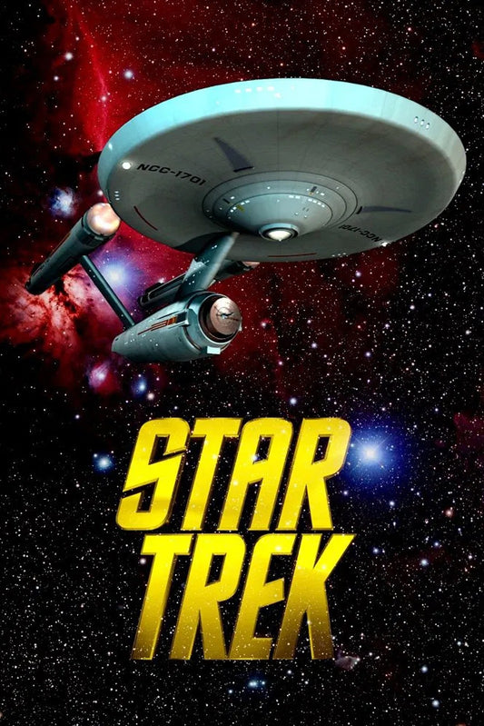 Star Trek Enterprise MOVIE POSTER Classic NCC-1701 Starship Scene Wall Art Print