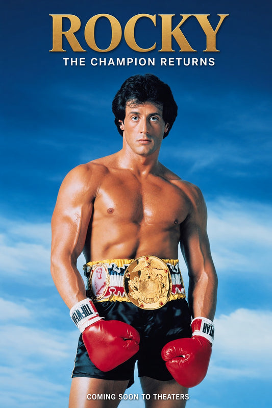 Rocky II 1979 Movie Poster – The Champion Returns Boxing Classic Wall Art
