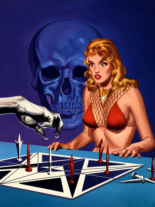Equation of Doom by Edward Valigursky 1957 Poster – Sci-Fi Skull Occult