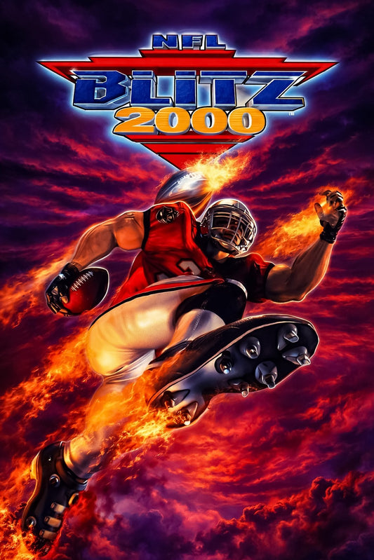 NFL Blitz 2000 Poster - Retro Football Video Game Art