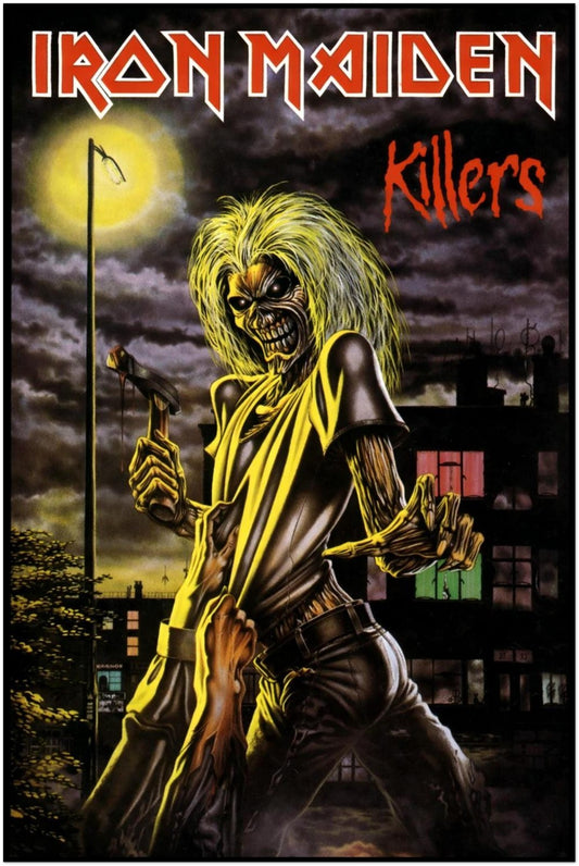 Iron Maiden - Killers Album Poster - Heavy Metal Art