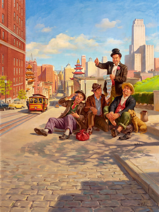 Art Frahm In San Francisco 1952 Poster – Vintage Street Scene Wall Art Decor