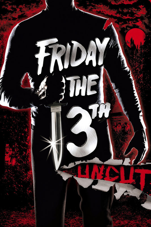 FRIDAY THE 13TH 1980 HORROR MOVIE POSTER – JASON KILLER KNIFE Wall Art Decor