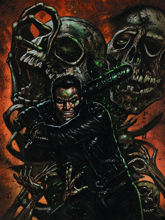 SIMON BISLEY THE WALKING DEAD DELUXE #100 POSTER – ZOMBIE HORROR COVER