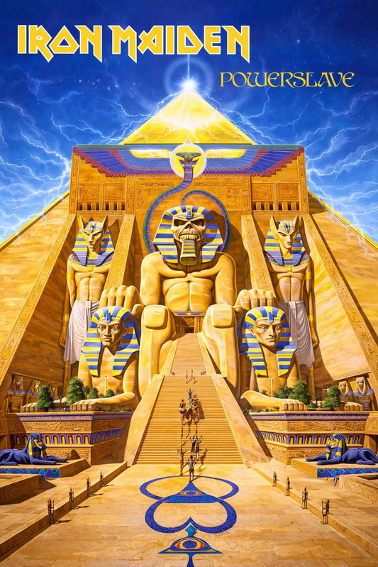 Iron Maiden - Powerslave Album Poster - Heavy Metal Art