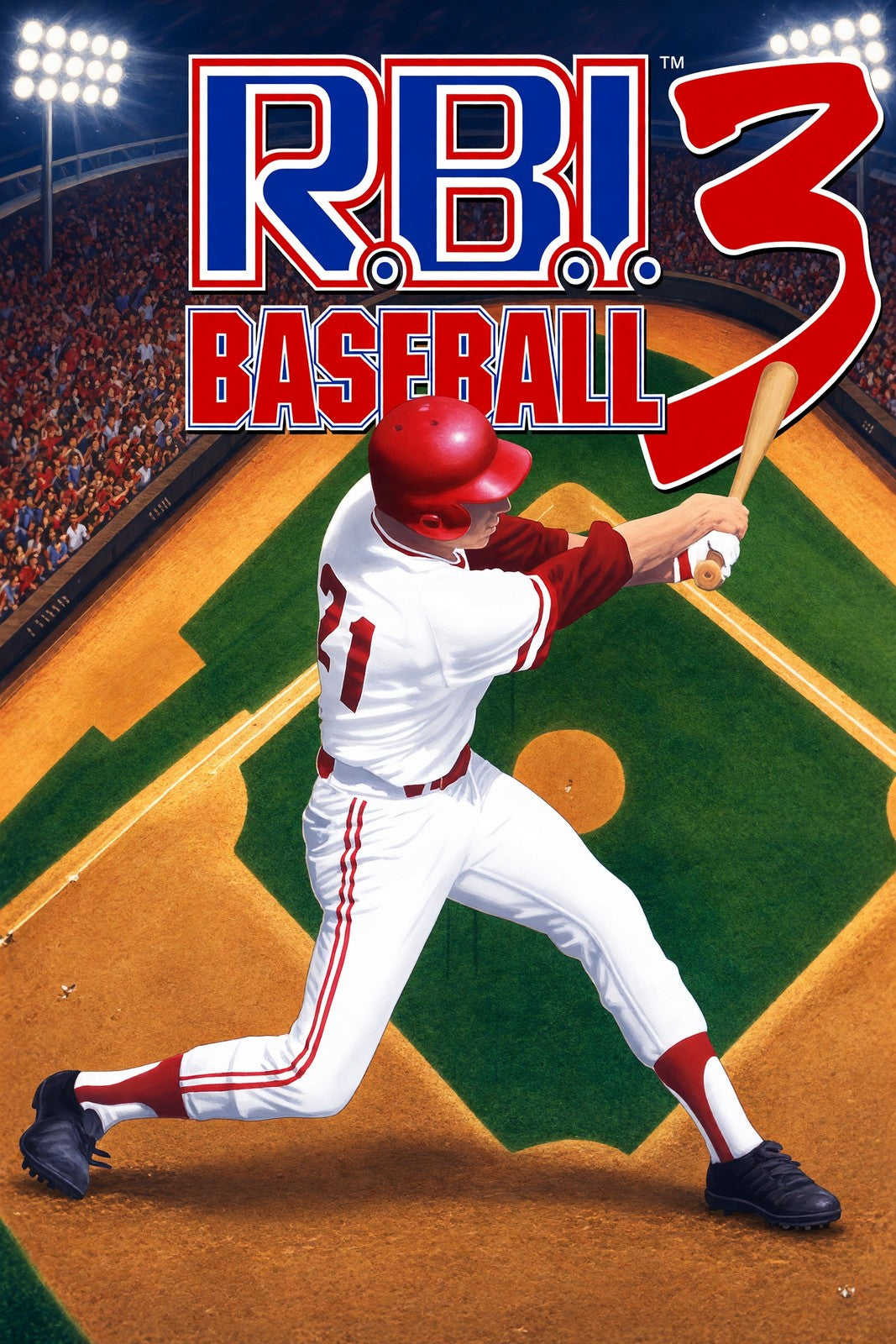 R.B.I. Baseball 3 Poster - Retro Sports Video Game Art Wall Art Decor