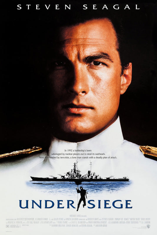 Under Siege 1992 Movie Poster – 90s Action Thriller Classic Wall Art Print