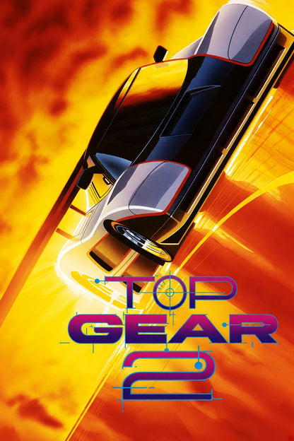 Top Gear 2 Poster – High-Speed Racing Car Action Art Wall Art Decor