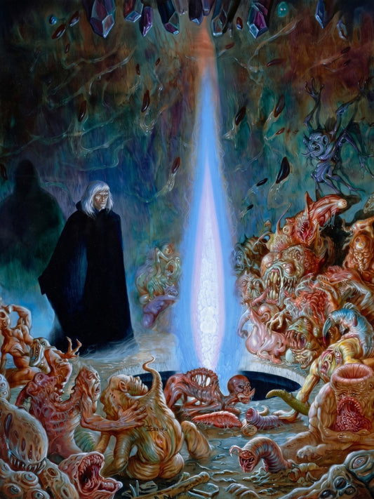 Jeff Easley Lair of the Live Ones 1987 Fantasy Poster Wall Art Decor