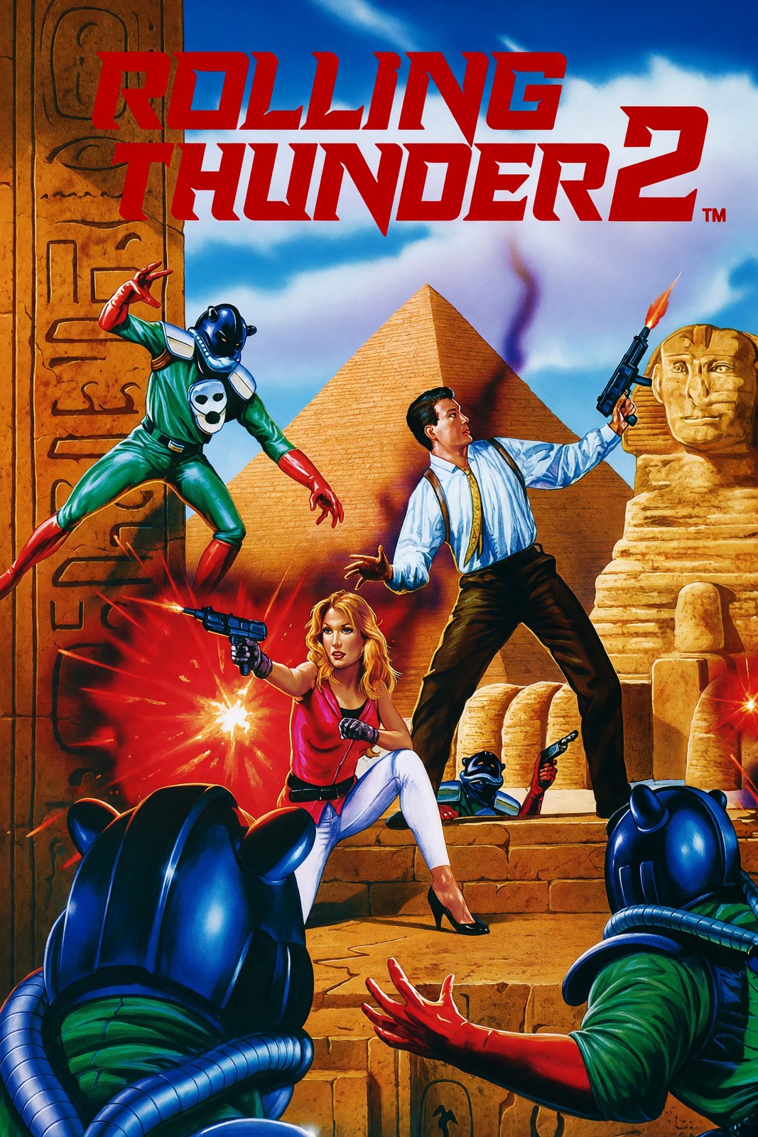 Rolling Thunder 2 Poster – Action Adventure Video Game Art Wall Art Decor