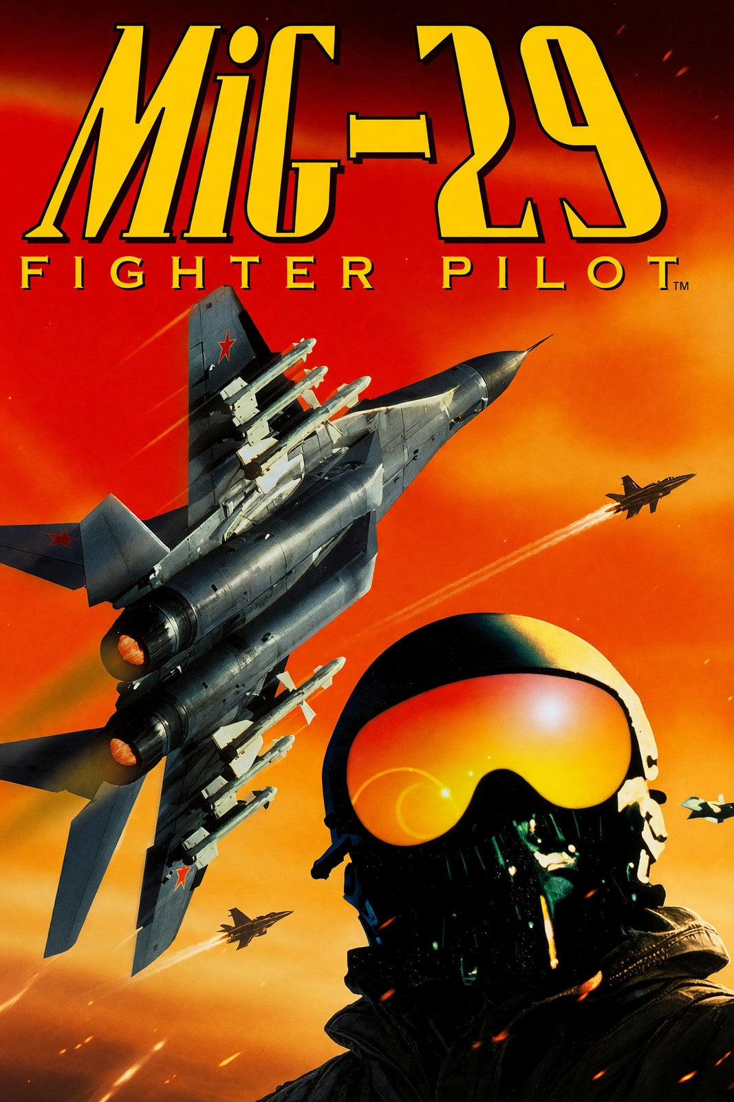 MiG-29 Fighter Pilot Poster – Combat Jet Aircraft Military Art Wall Art Decor