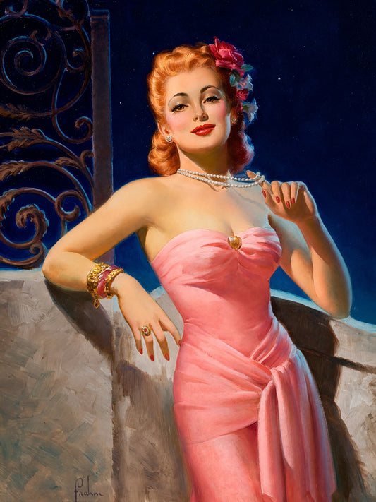Peg O' My Heart by Art Frahm 1955 Poster – Vintage Pin-Up Woman Wall Art Decor