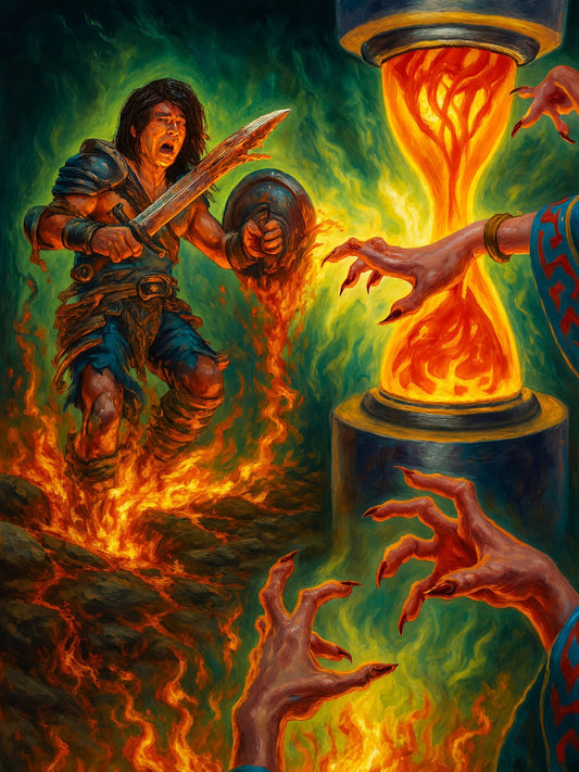 TIMETWISTER MAGIC THE GATHERING INSPIRED TIME MAGIC WARRIOR FANTASY POSTER
