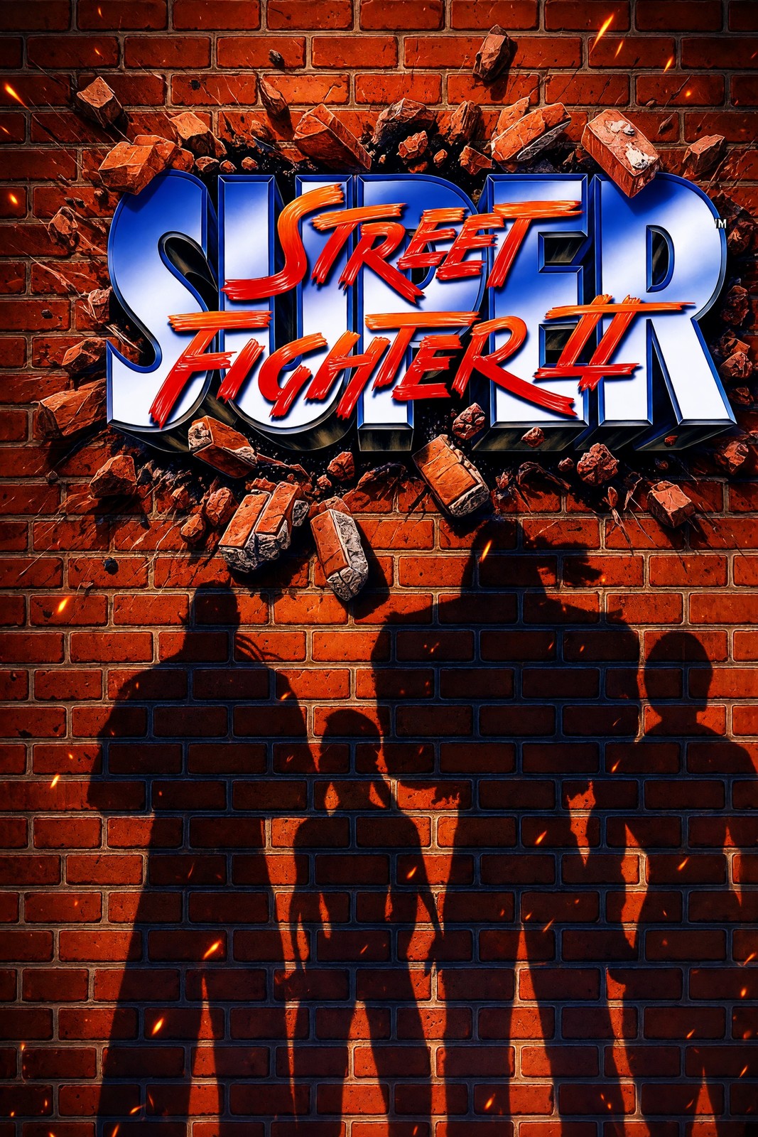 Super Street Fighter II Poster - The New Challengers Arcade Game Art