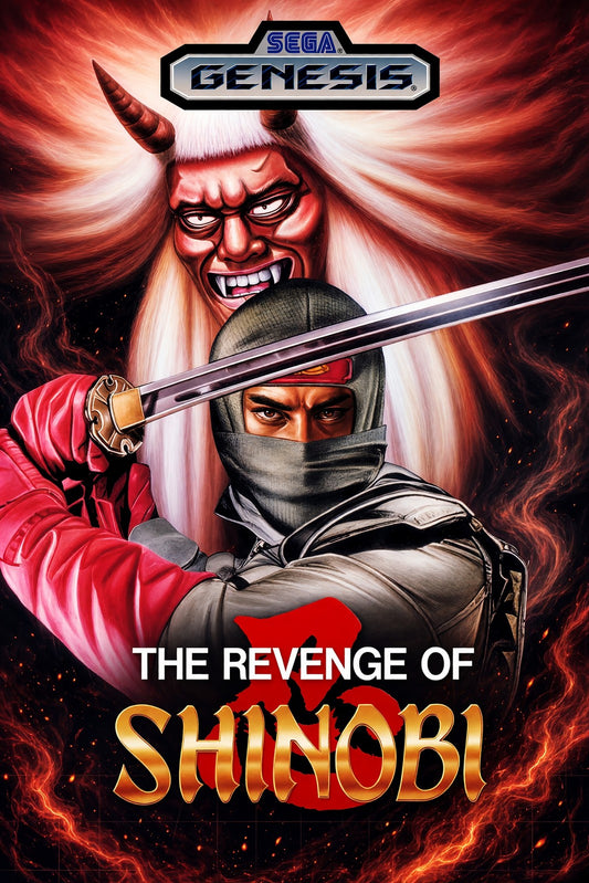 The Revenge of Shinobi Poster – Ninja Warrior Video Game Art Wall Art Decor
