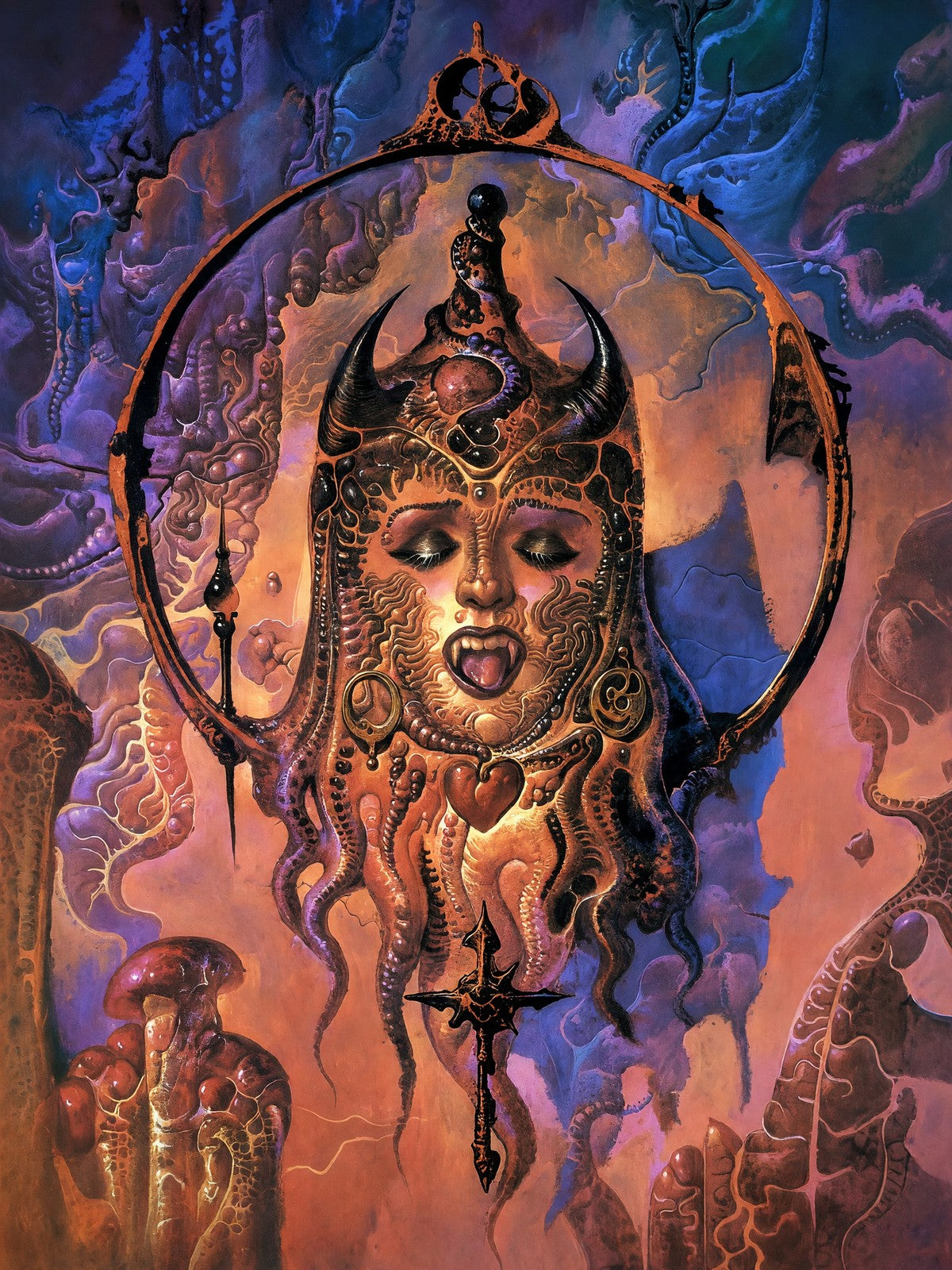 Bruce Pennington Goddess Poster – Mystical Deity Fantasy Art Print