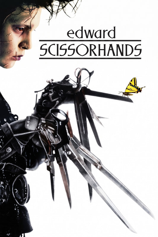Edward Scissorhands 1990 Movie Poster – Tim Burton Gothic Fantasy Wall Art Decor