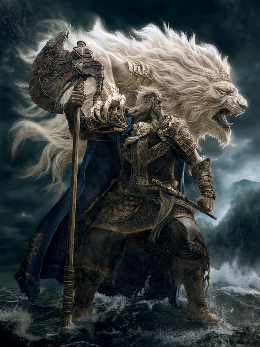 Godfrey First Elden Lord Elden Ring 2021 Poster – Fantasy Wall Art Decor